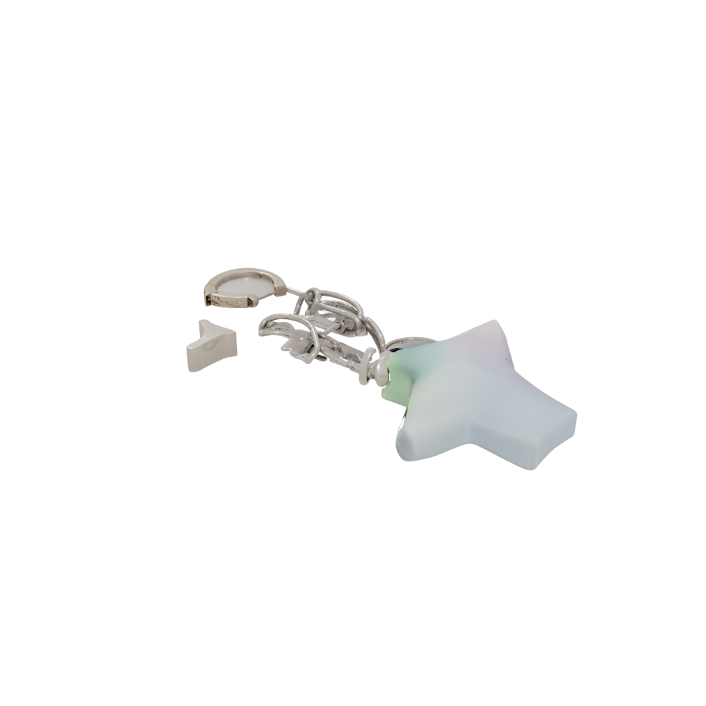 Pastel 3D Star Charm
