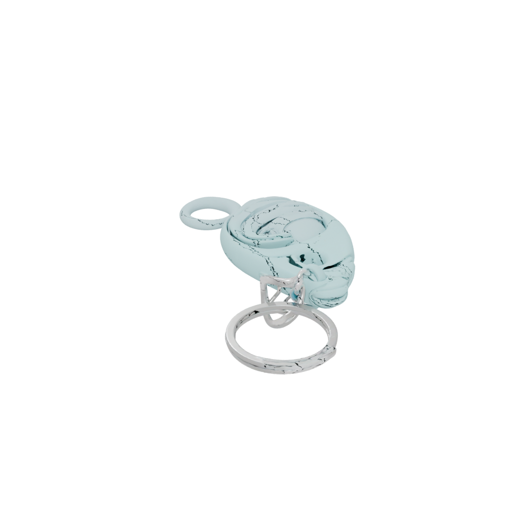 Pastel 3D Wave Charm