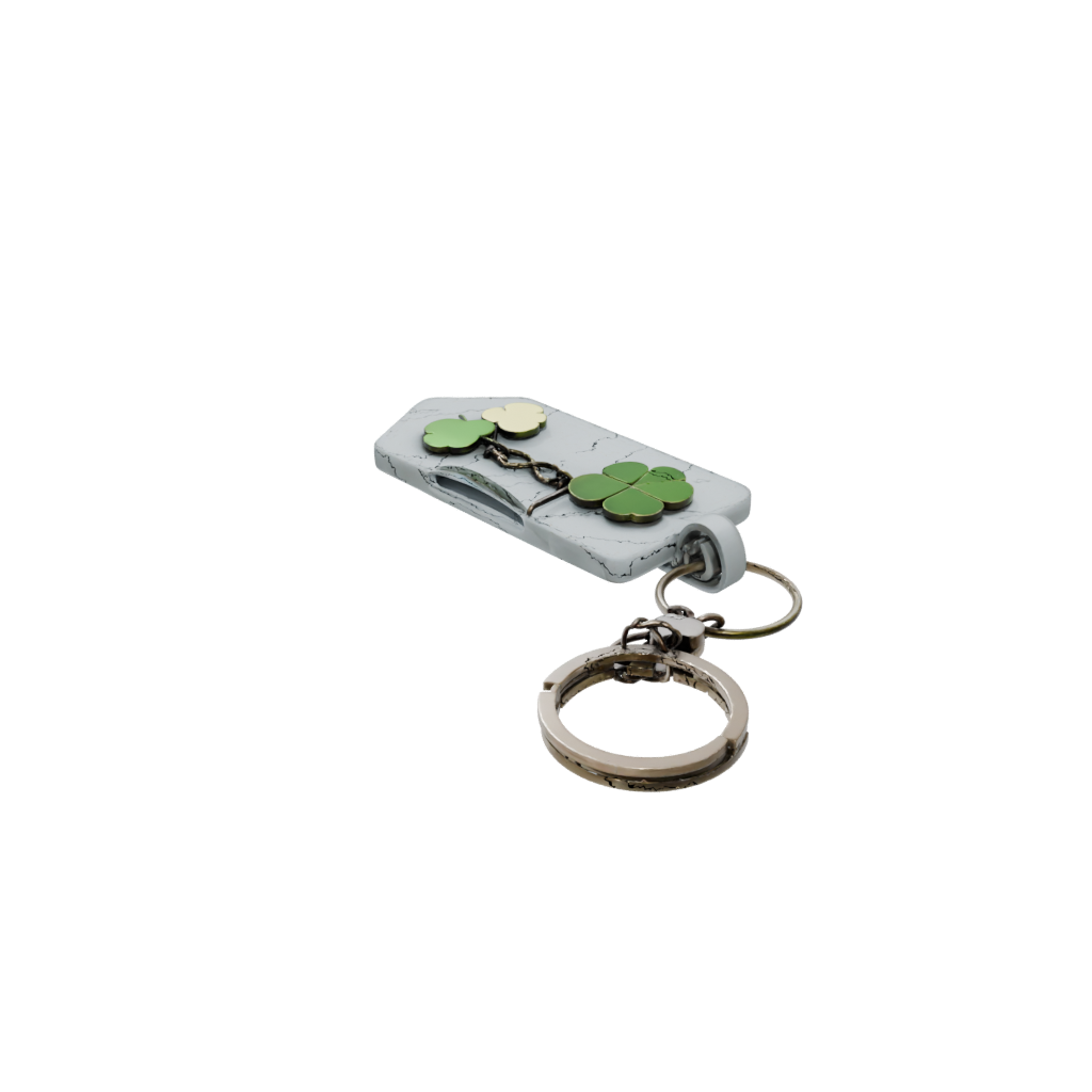 Pastel Four-Leaf Clover Charm