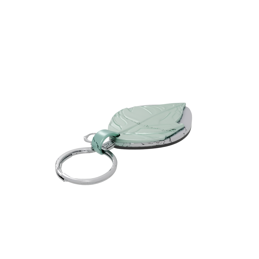 Pastel Leaf Charm