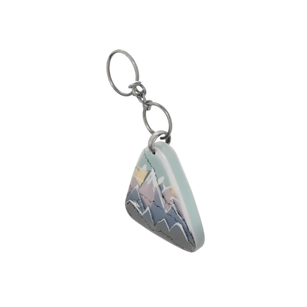 Pastel Mountain Peak Charm