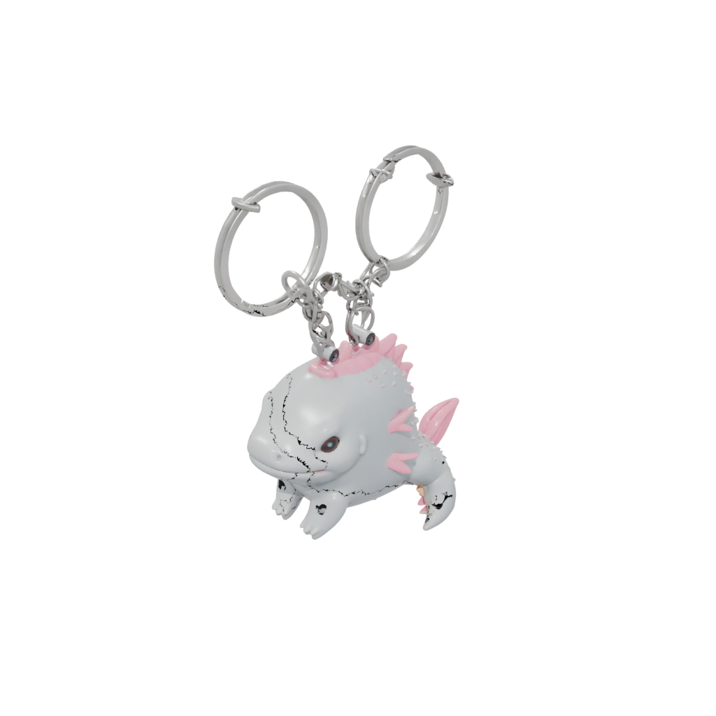 Pastel Tiny Axolotl Charm