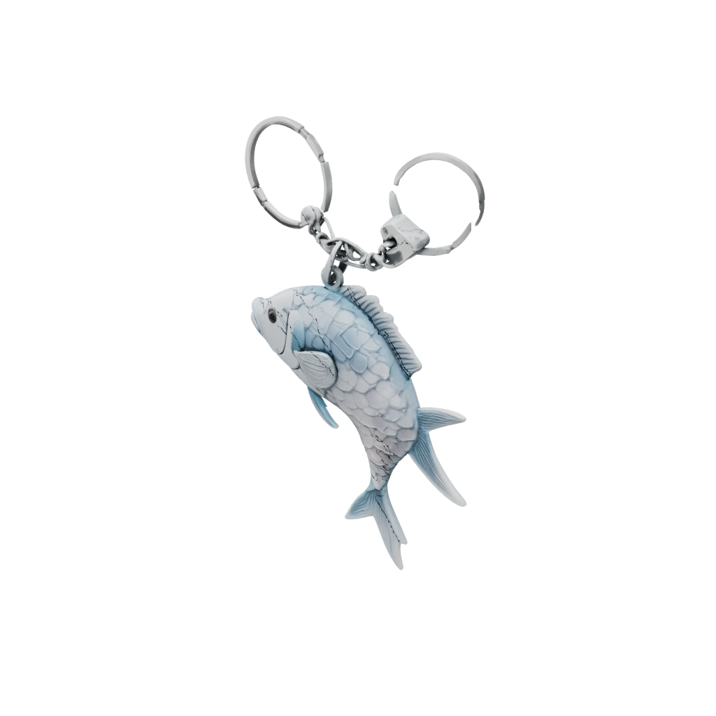 Pastel Layered Fish Charm