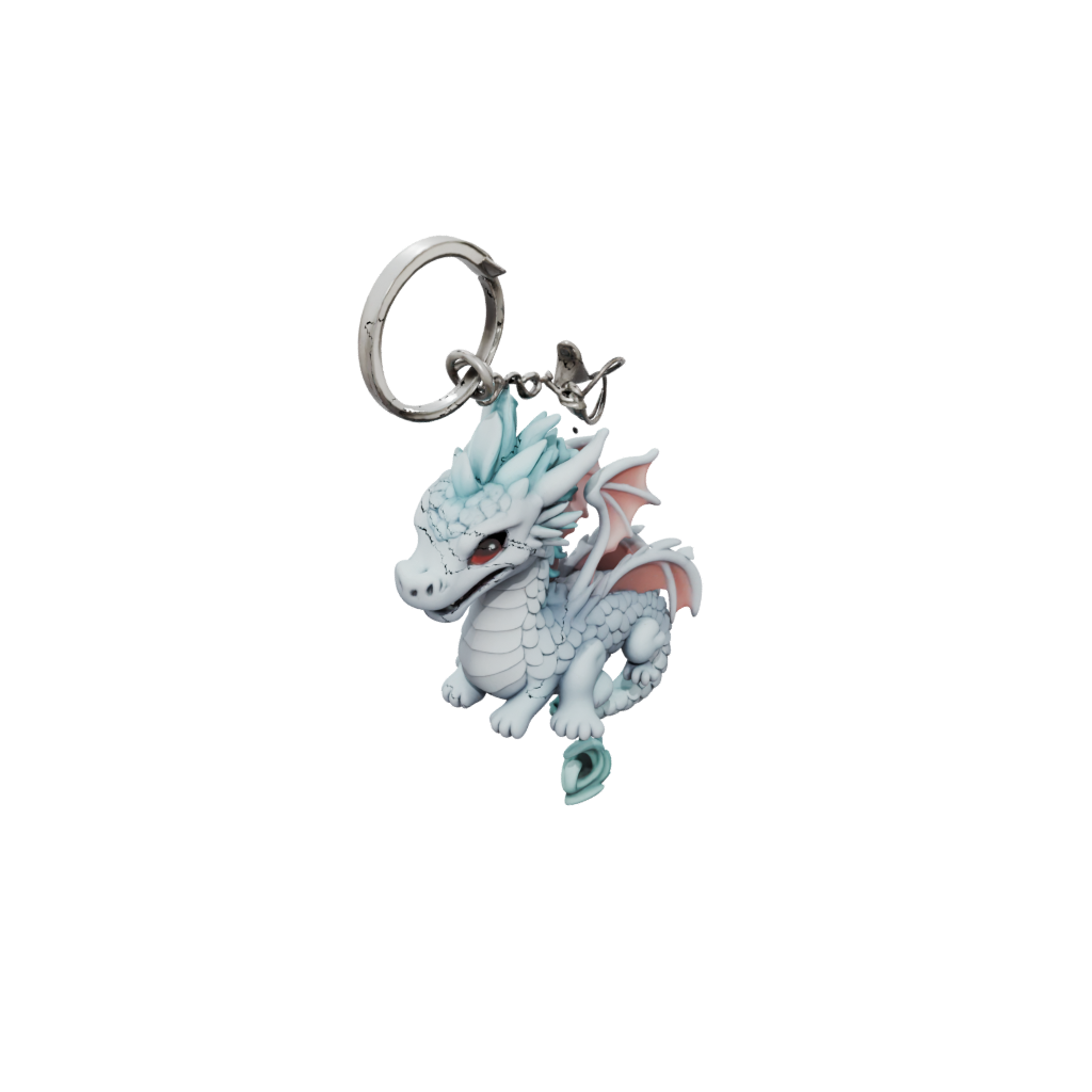 Pastel Layered Mini Dragon Charm