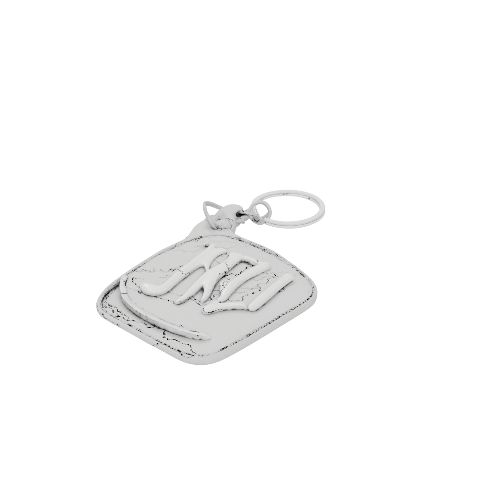 Pastel Layered Monogram Initial W