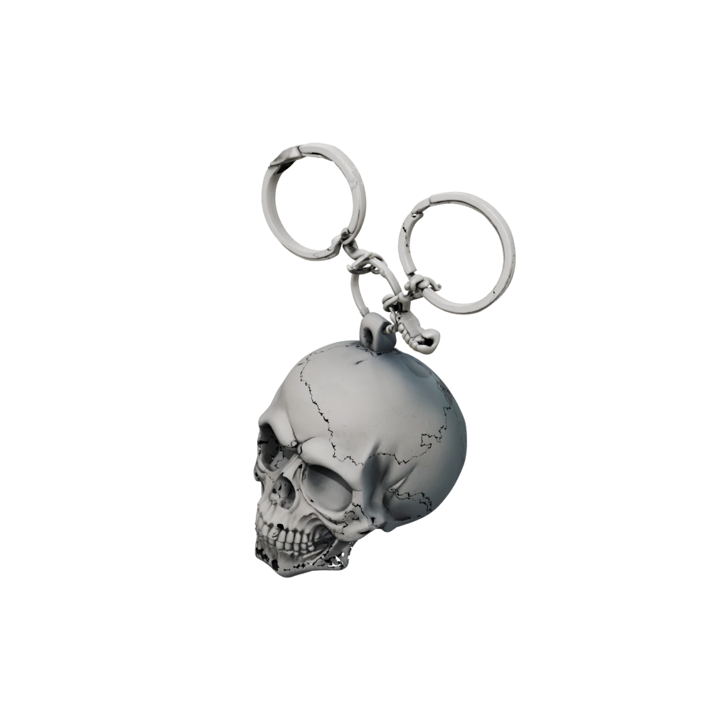 Pastel Layered Skull Charm