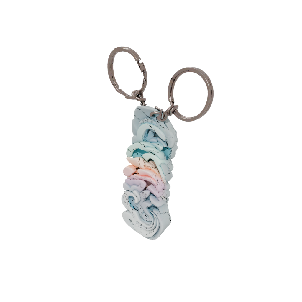 Pastel Layered Wave Charm