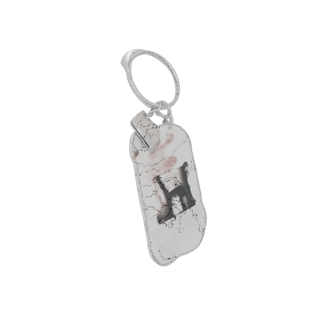 Pastel Outline Monogram Initial H