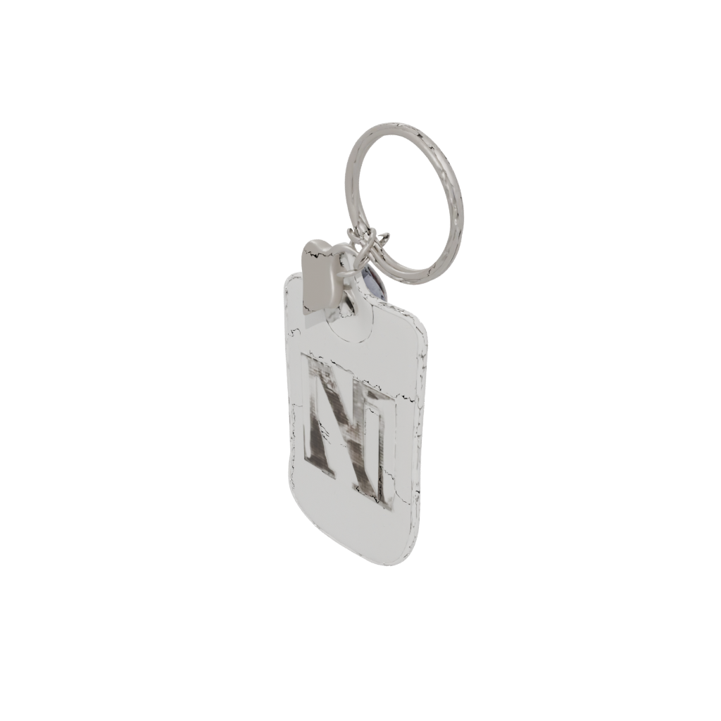 Pastel Outline Monogram Initial N