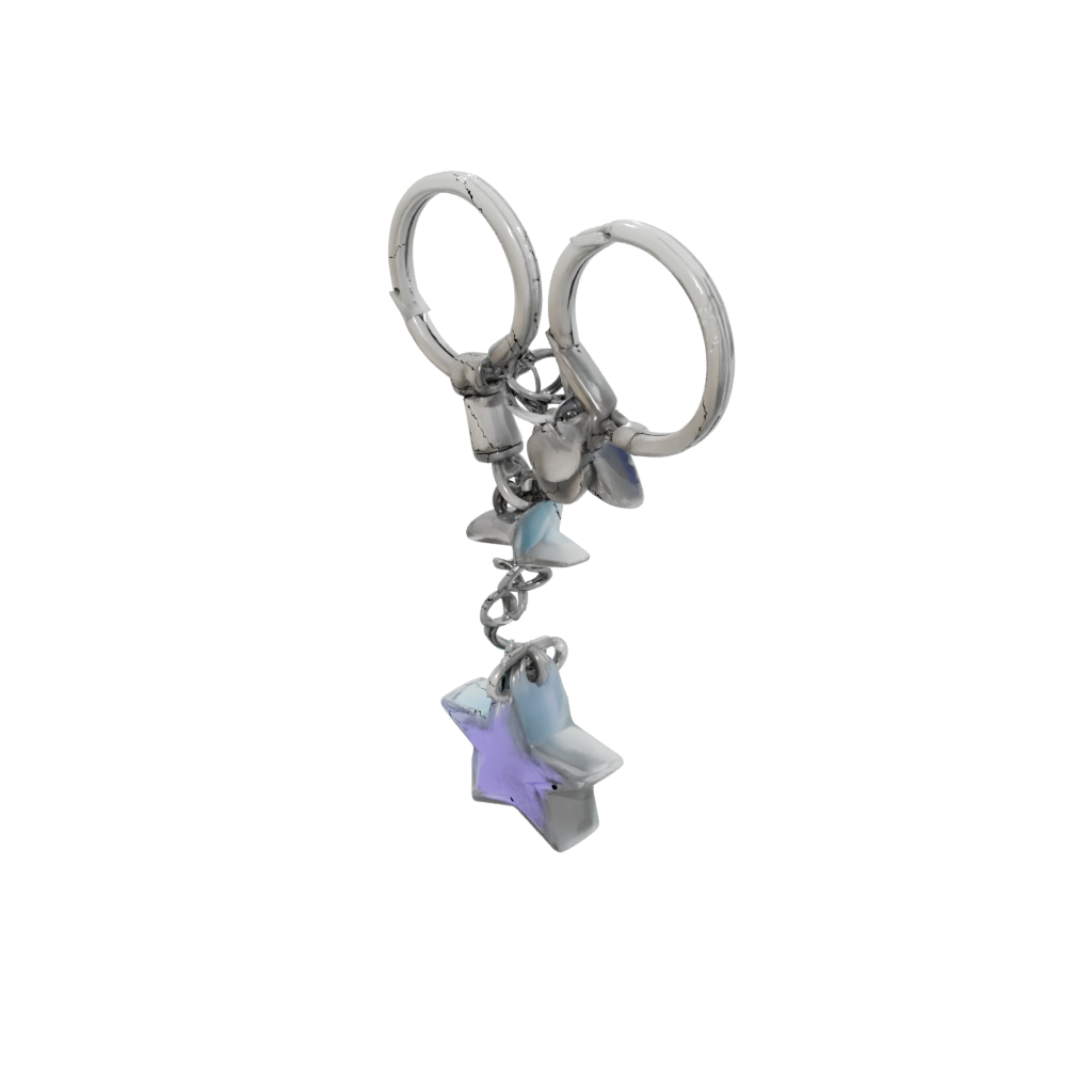 Pastel Outline Star Charm