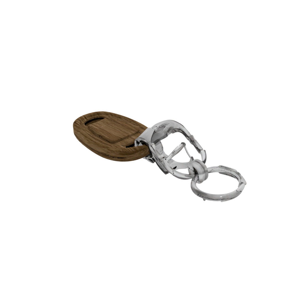 Woodgrain 3D Carabiner Clip