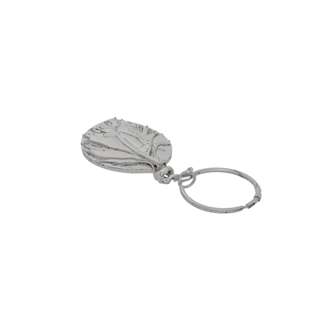 Woodgrain 3D Leaf Charm