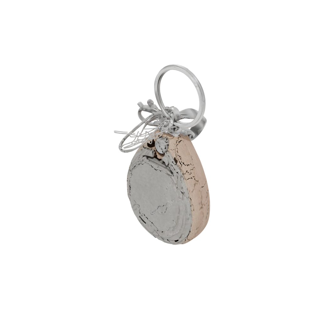 Woodgrain 3D Monogram Initial I