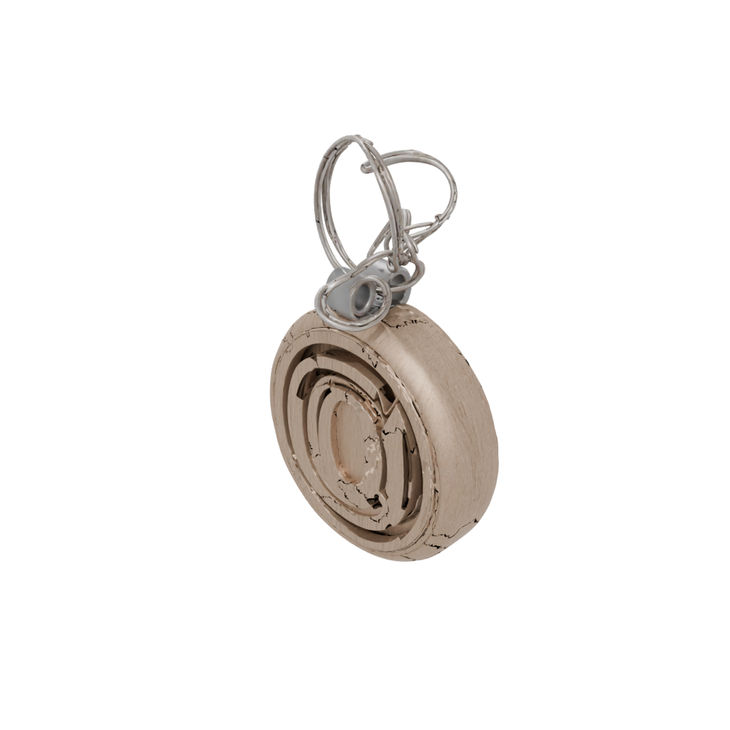 Woodgrain 3D Monogram Initial O