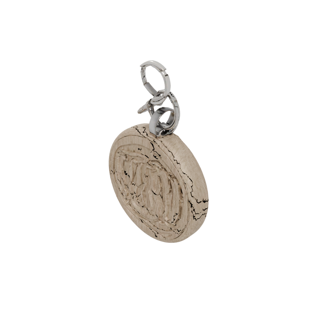 Woodgrain 3D Monogram Initial P