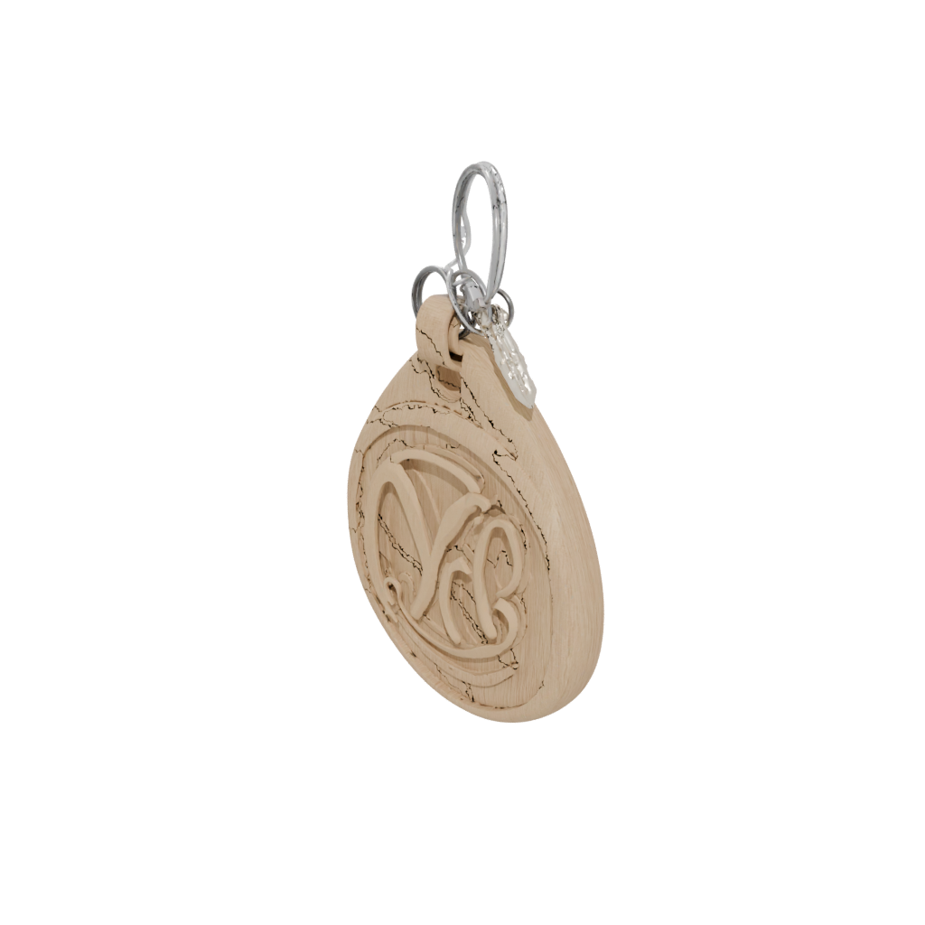 Woodgrain 3D Monogram Initial Y