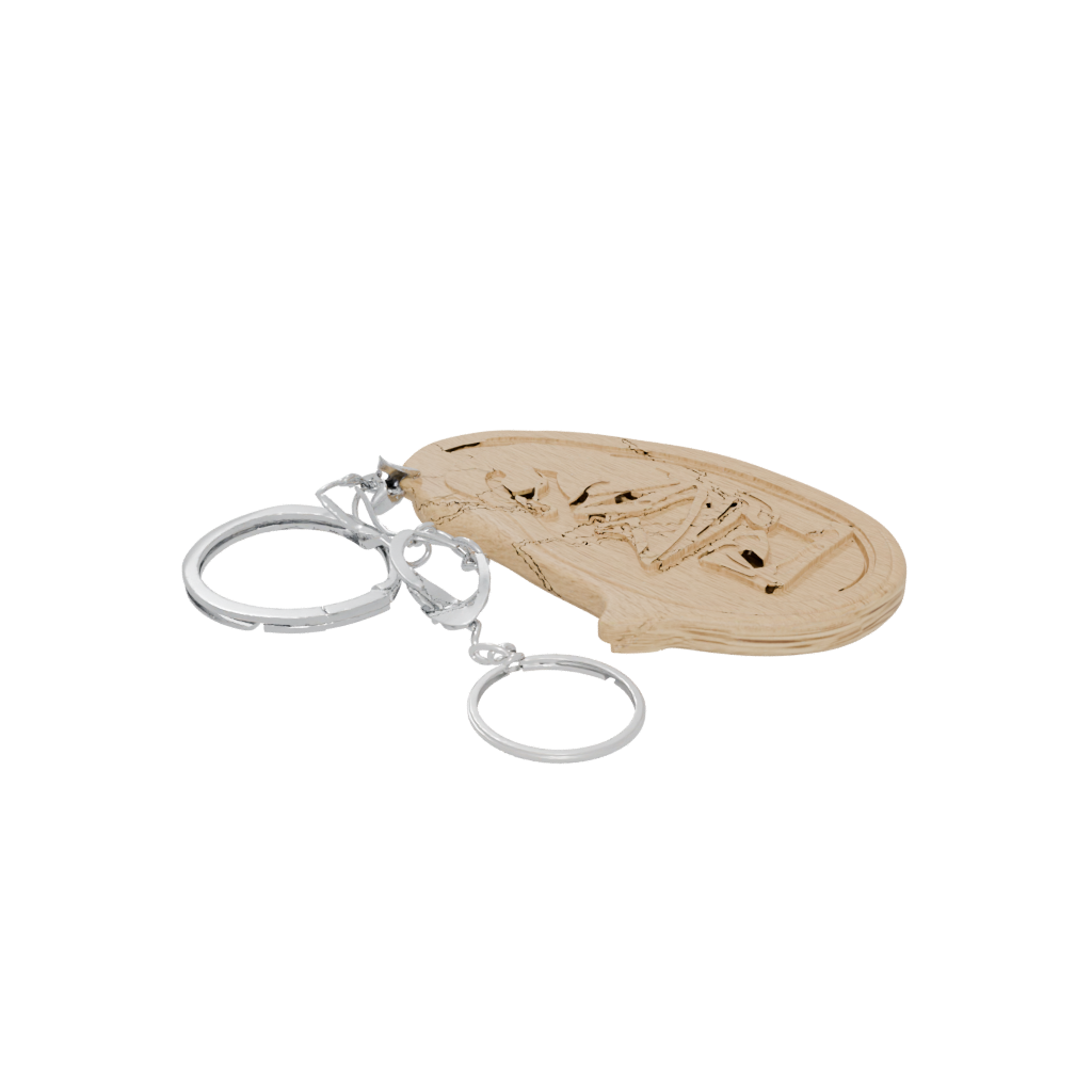 Woodgrain 3D Monogram Initial Z