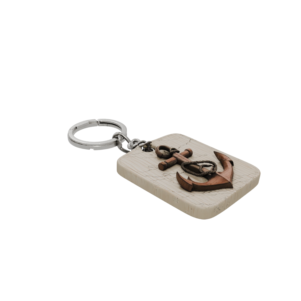 Woodgrain Anchor Charm