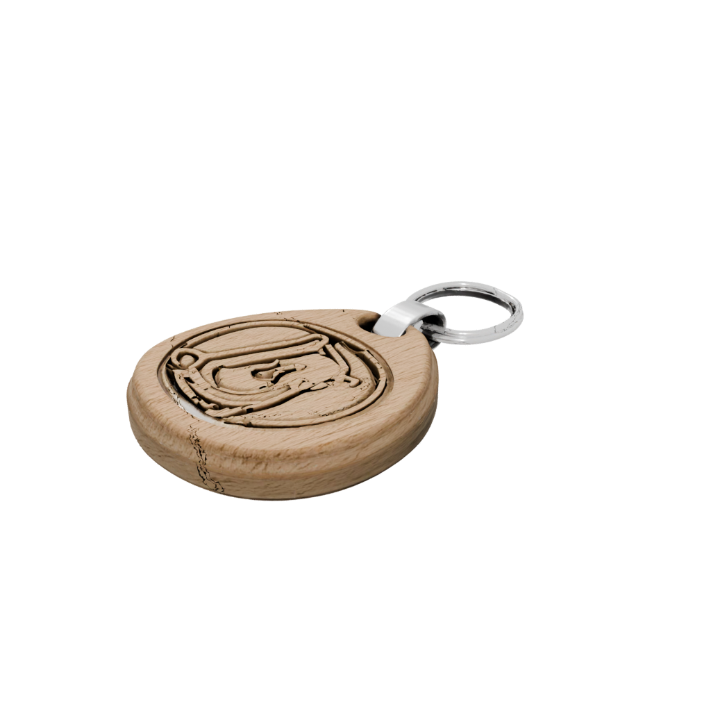 Woodgrain Monogram Initial E