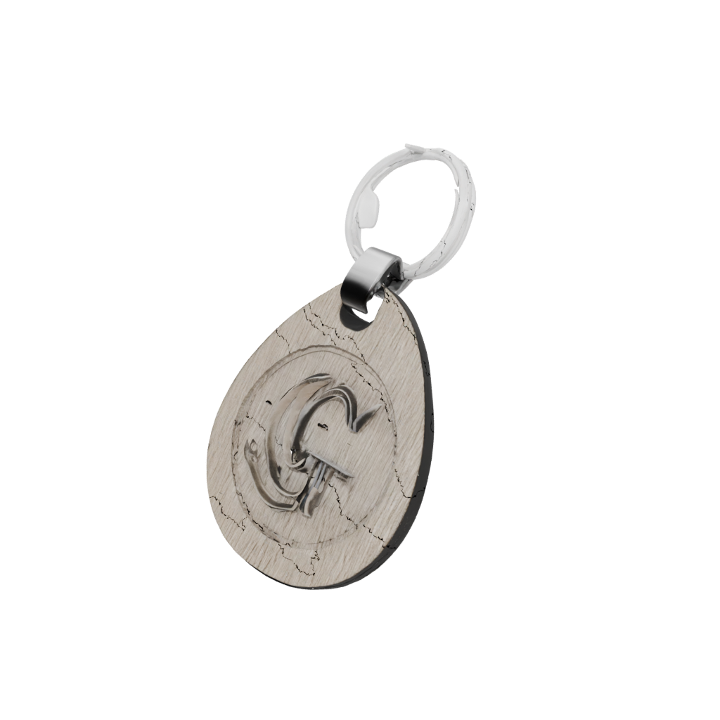 Woodgrain Monogram Initial G