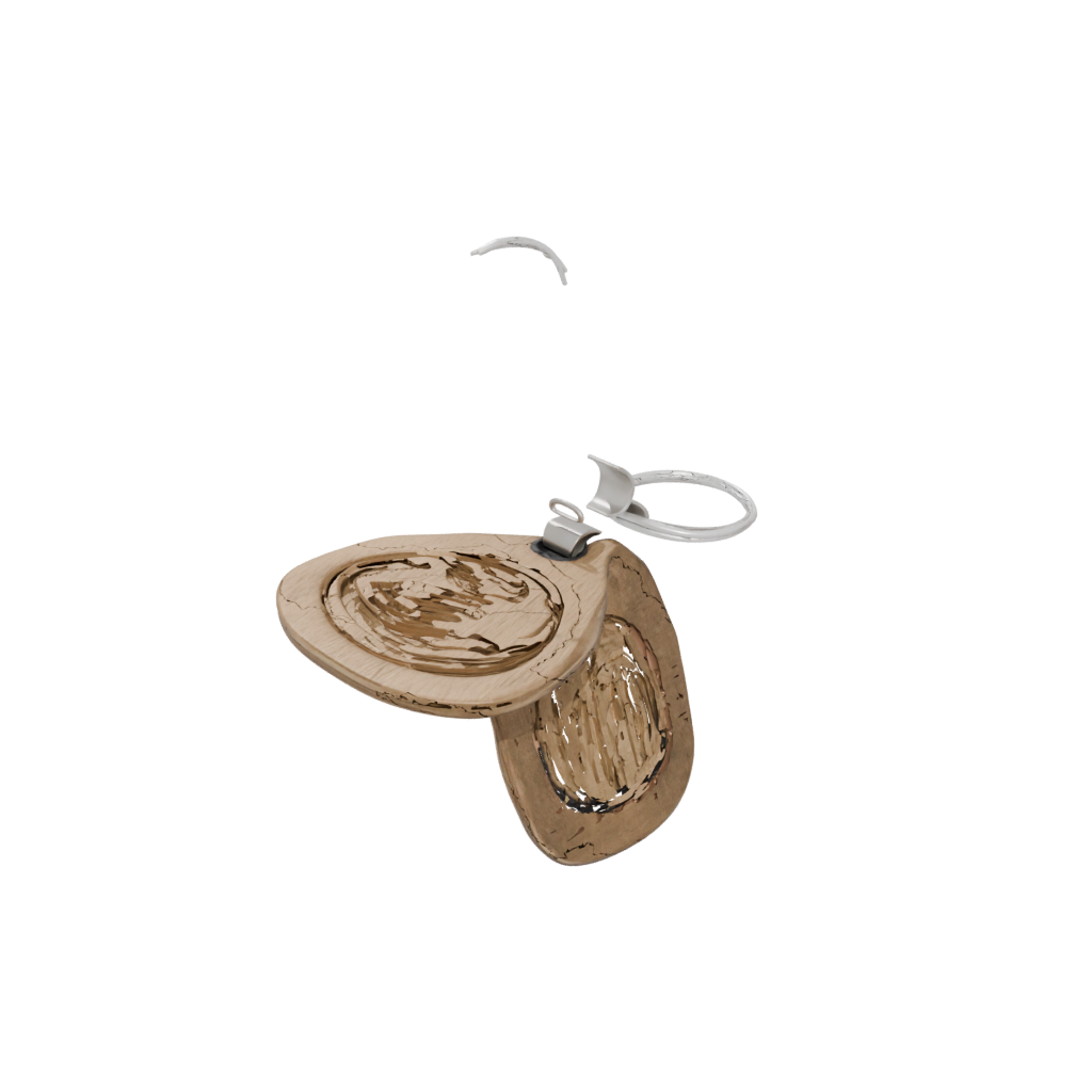 Woodgrain Monogram Initial J