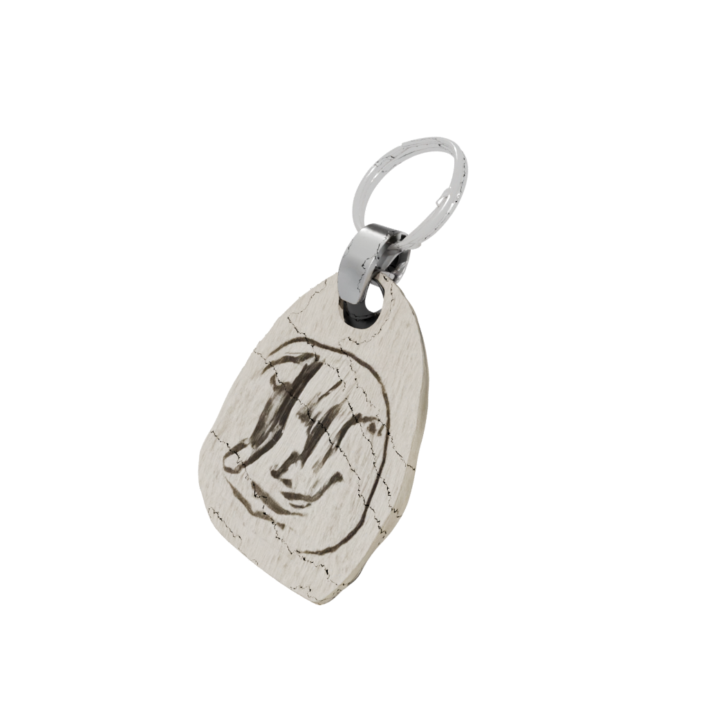 Woodgrain Monogram Initial L