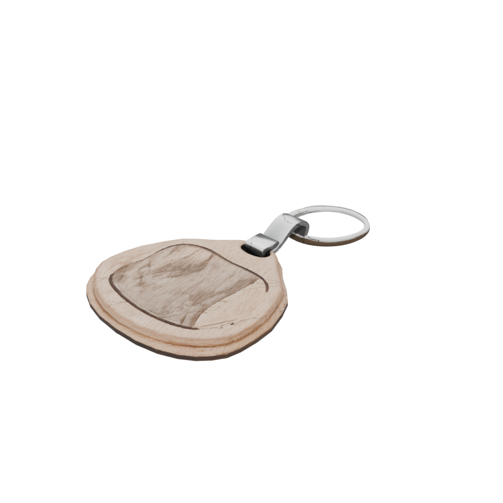 Woodgrain Monogram Initial N