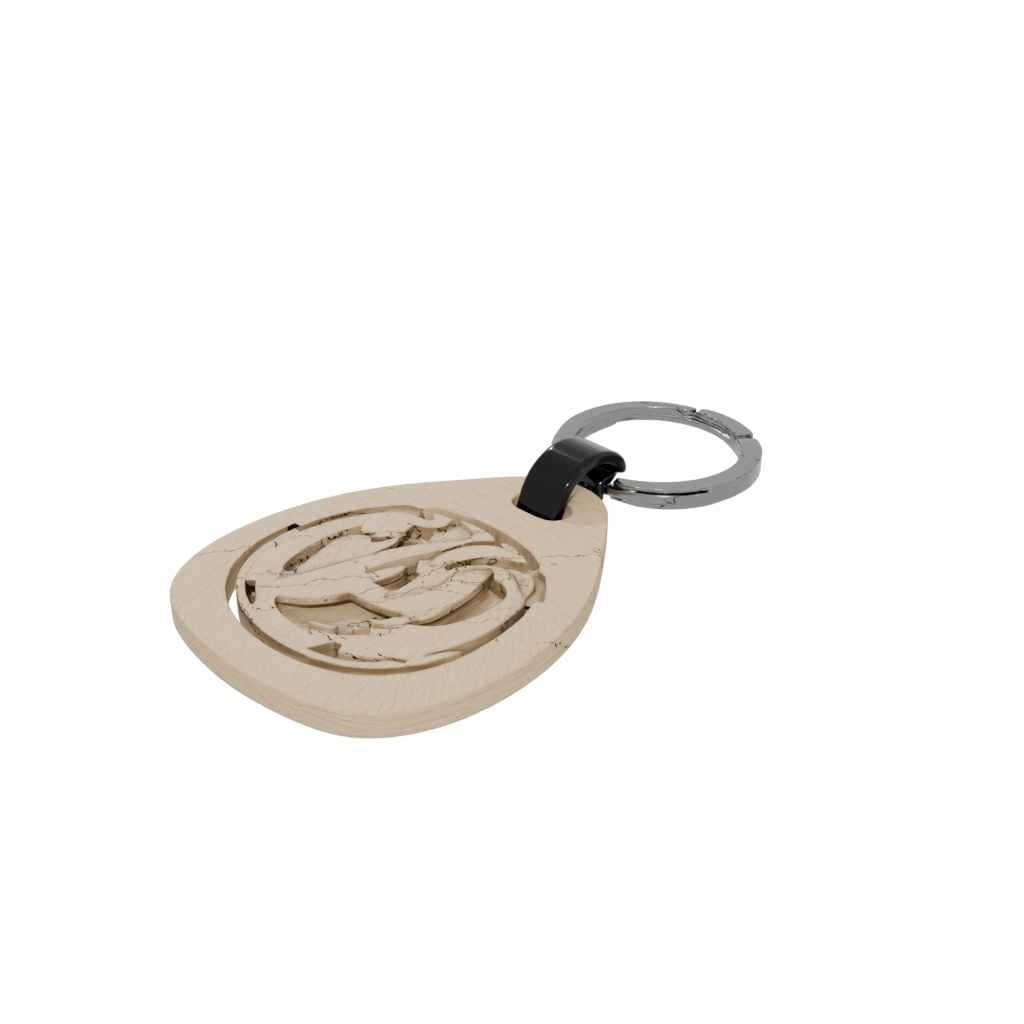 Woodgrain Monogram Initial P