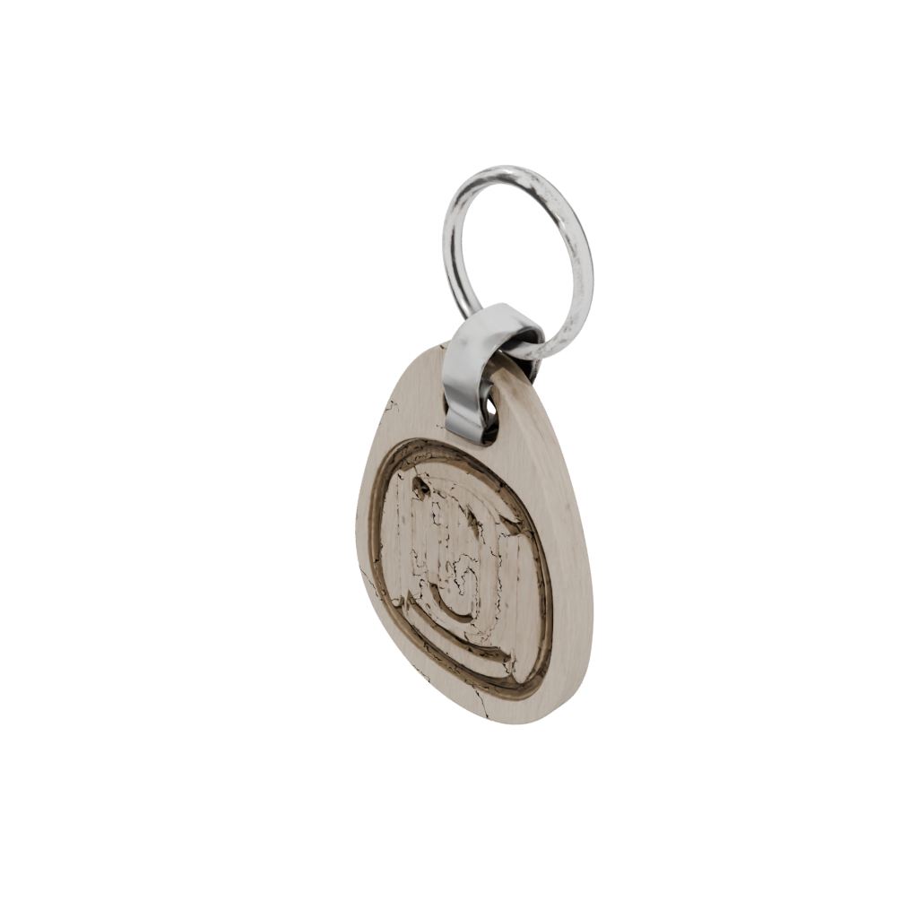 Woodgrain Monogram Initial U