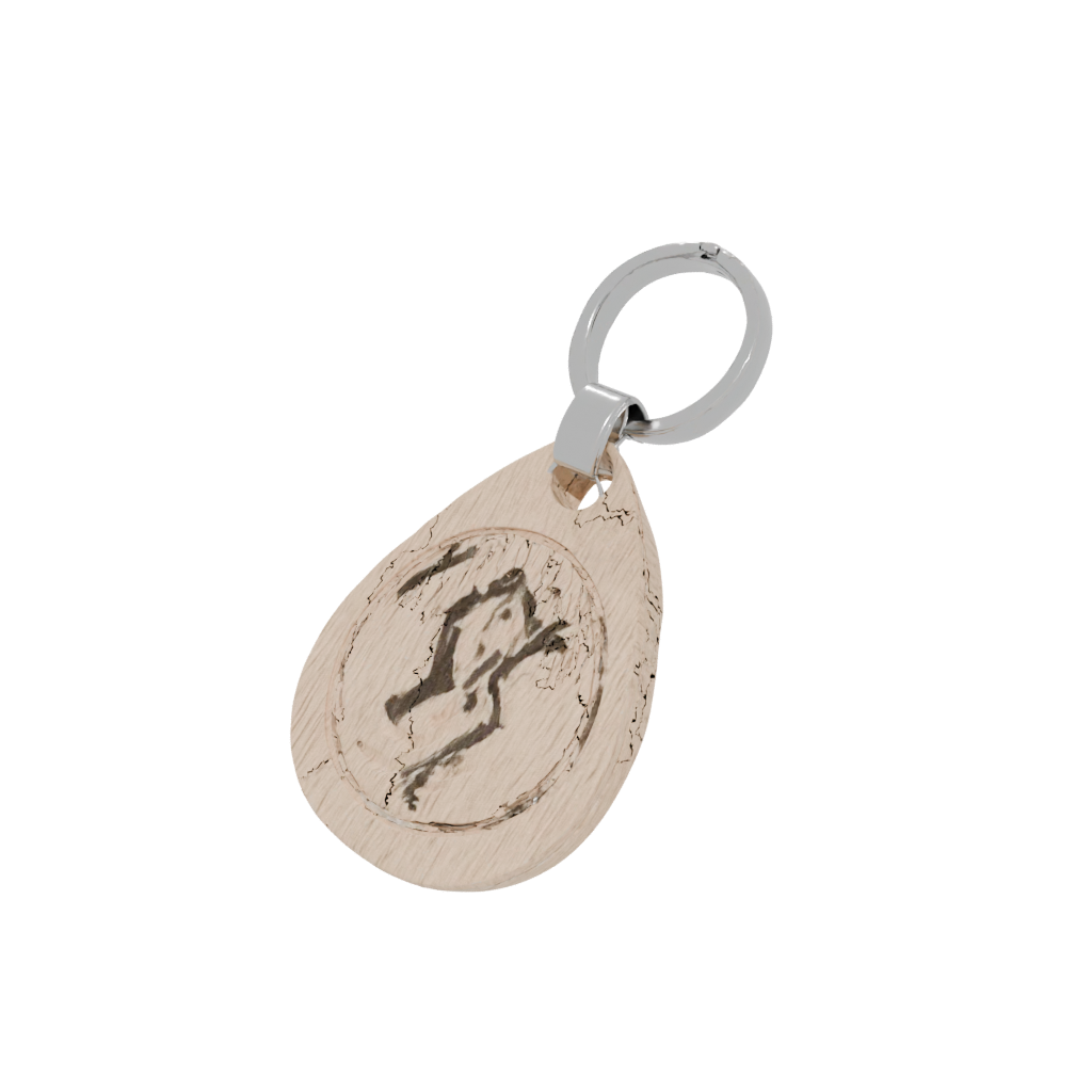 Woodgrain Monogram Initial Y
