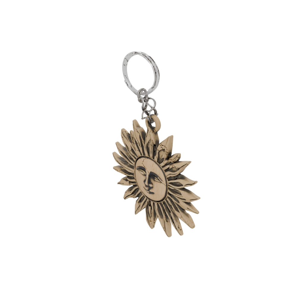 Woodgrain Sun Charm
