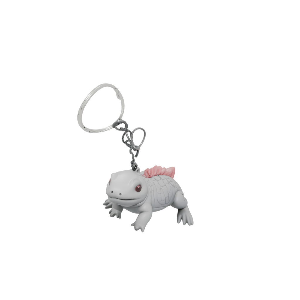 Woodgrain Tiny Axolotl Charm