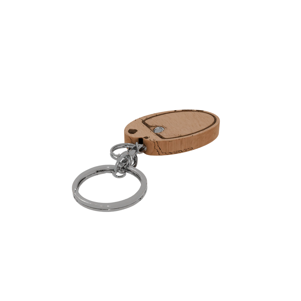 Woodgrain Whistle Keyfob