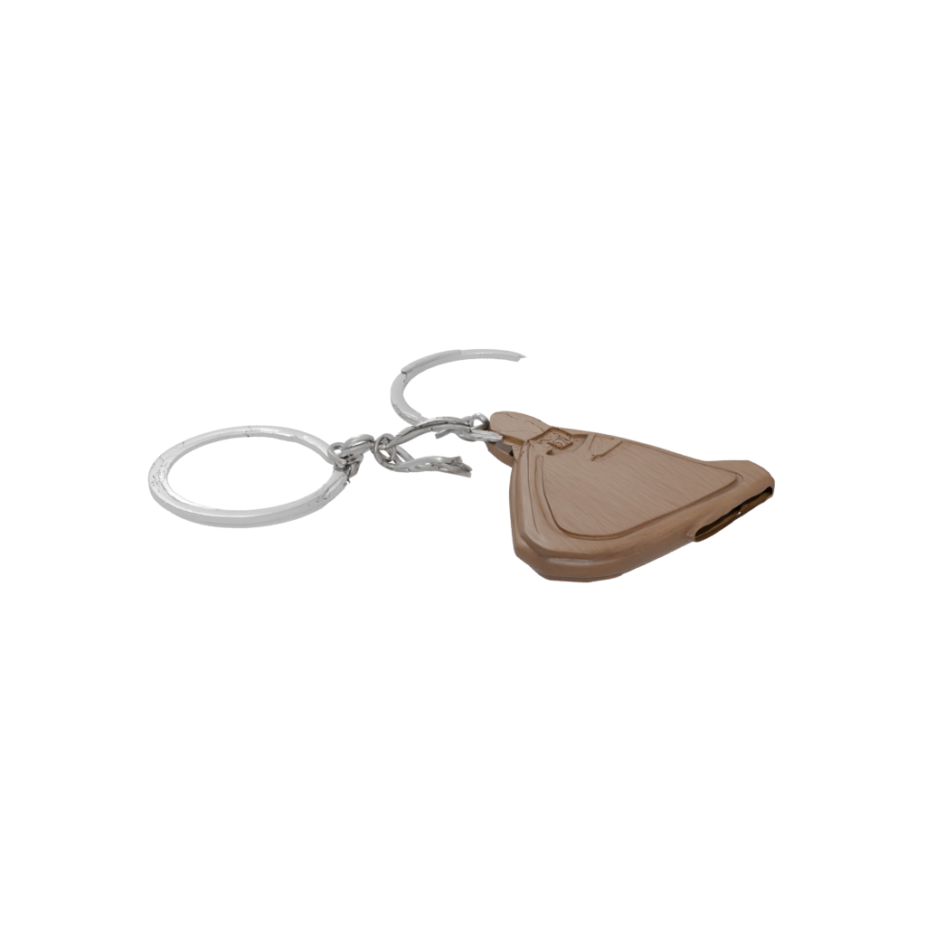 Woodgrain Outline Whistle Keyfob