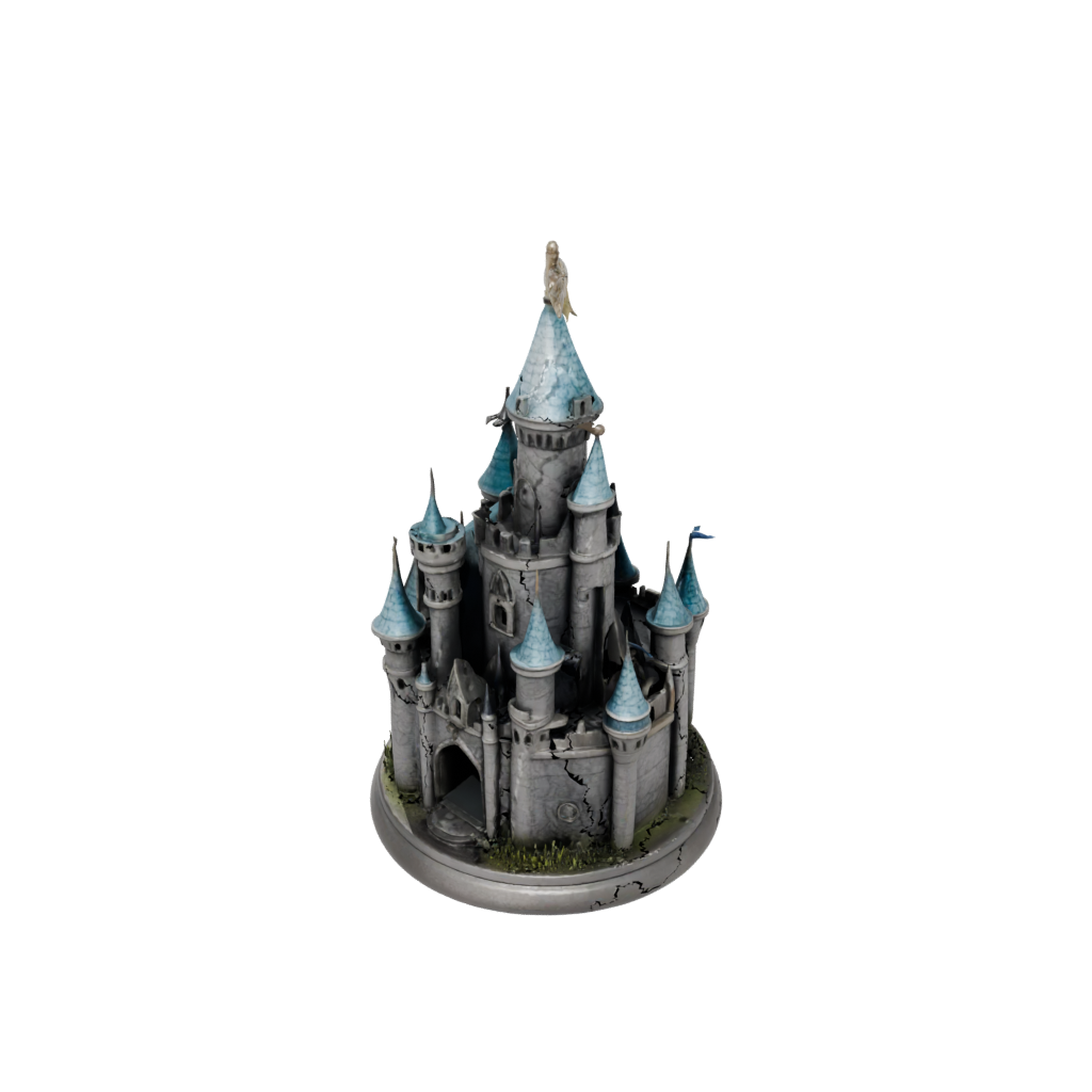 Bronze Cute Fish Tank Ornament Castle