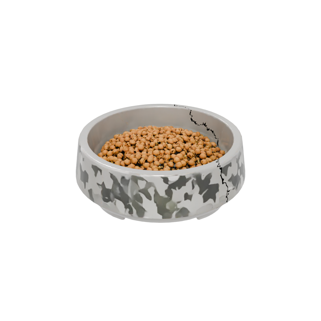 Camo Modern Elevated Cat Food Bowl