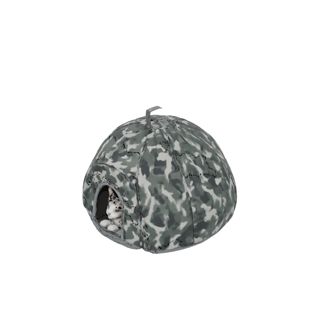 Camo Modern Small Pet Hideout Dome