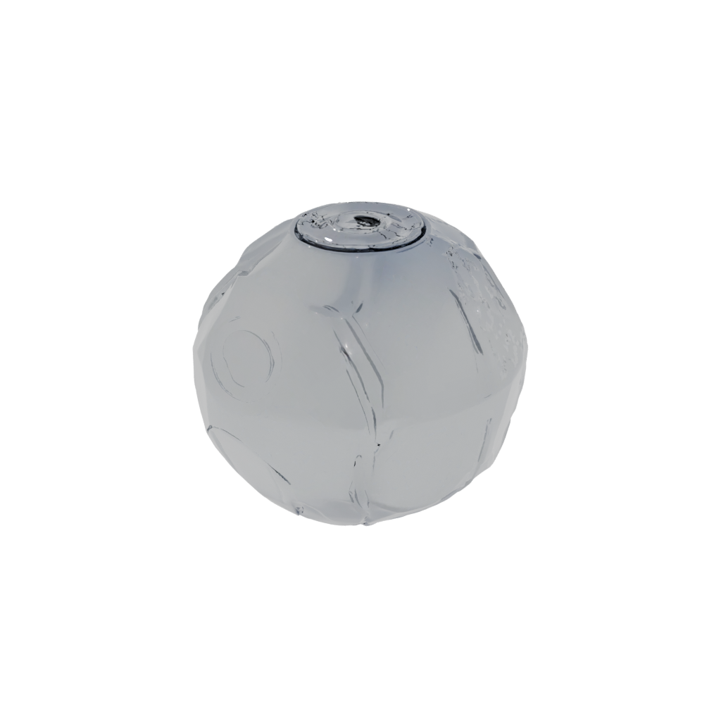 Crystal Heavy-Duty Cat Toy Ball With Bell Housing
