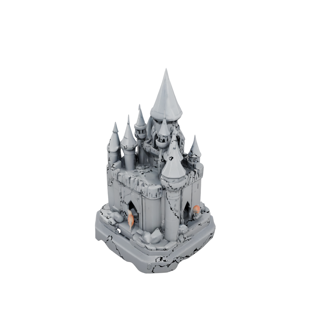 Crystal Modern Fish Tank Ornament Castle