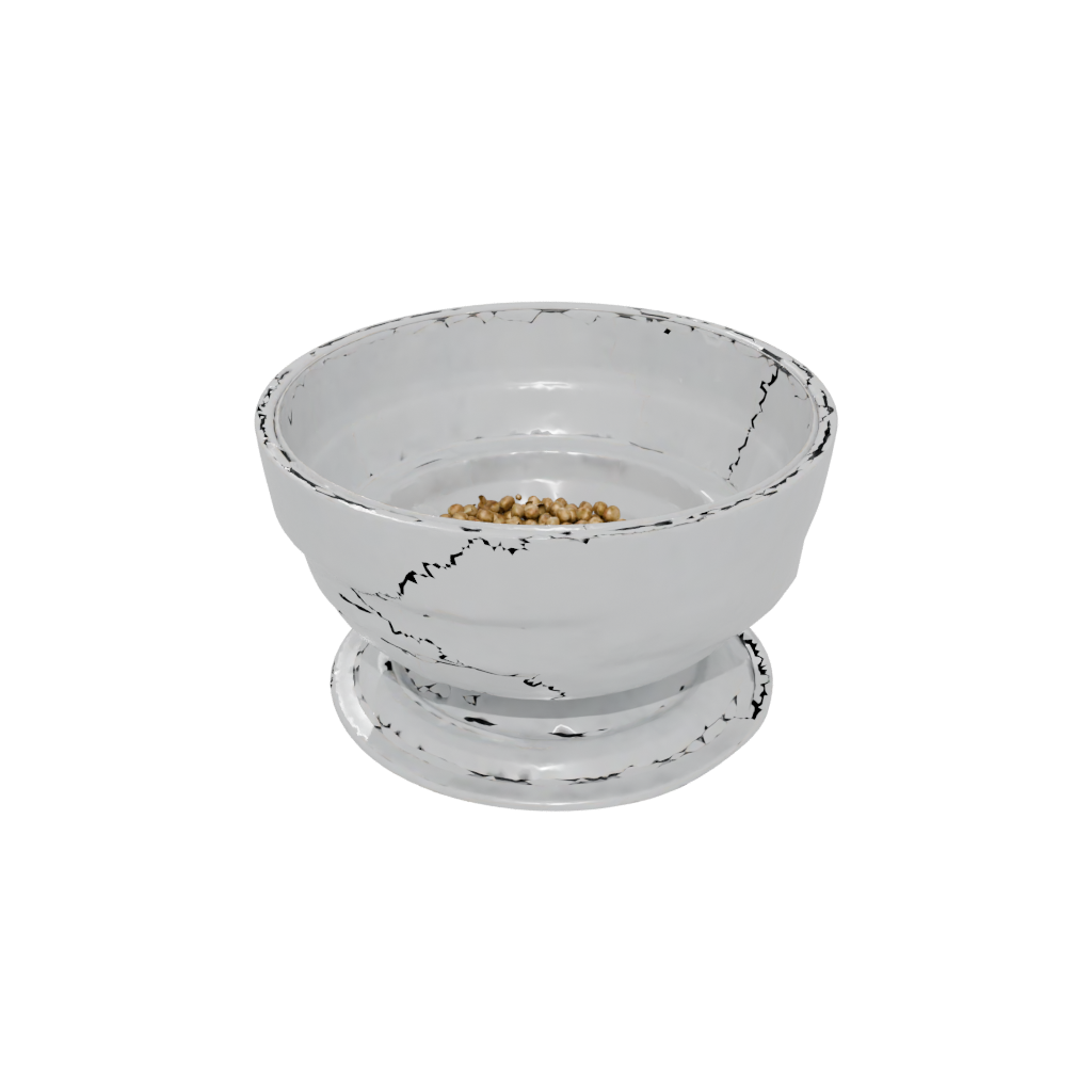 Crystal Elevated Cat Food Bowl