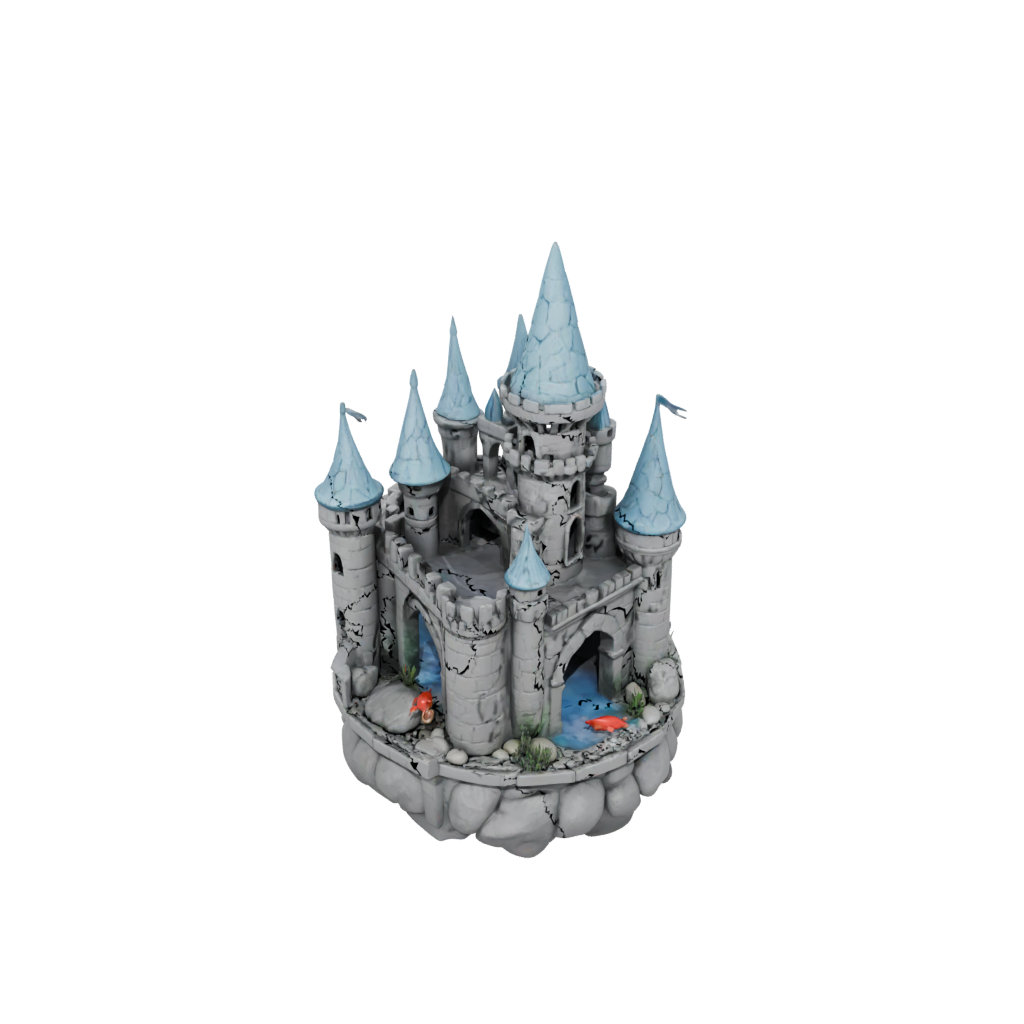 Cute Fish Tank Ornament Castle
