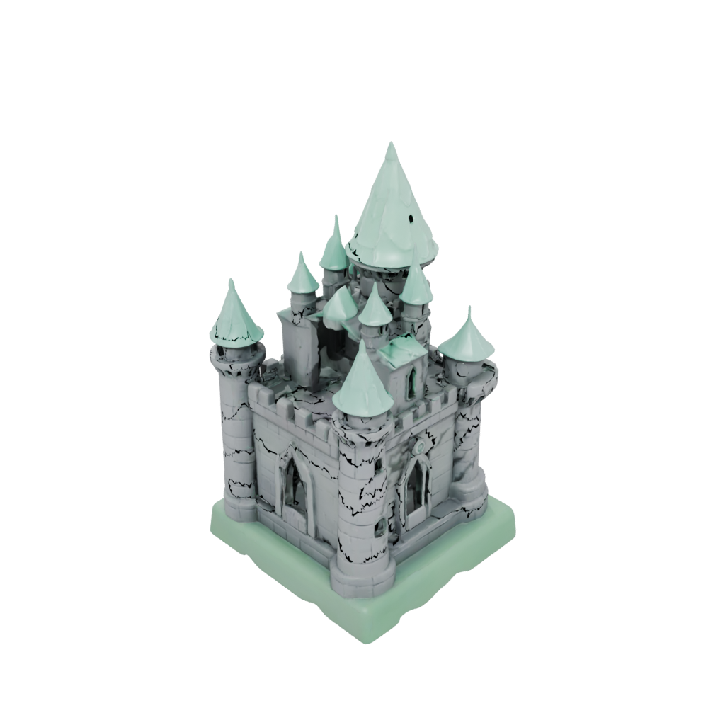 Glow Fish Tank Ornament Castle
