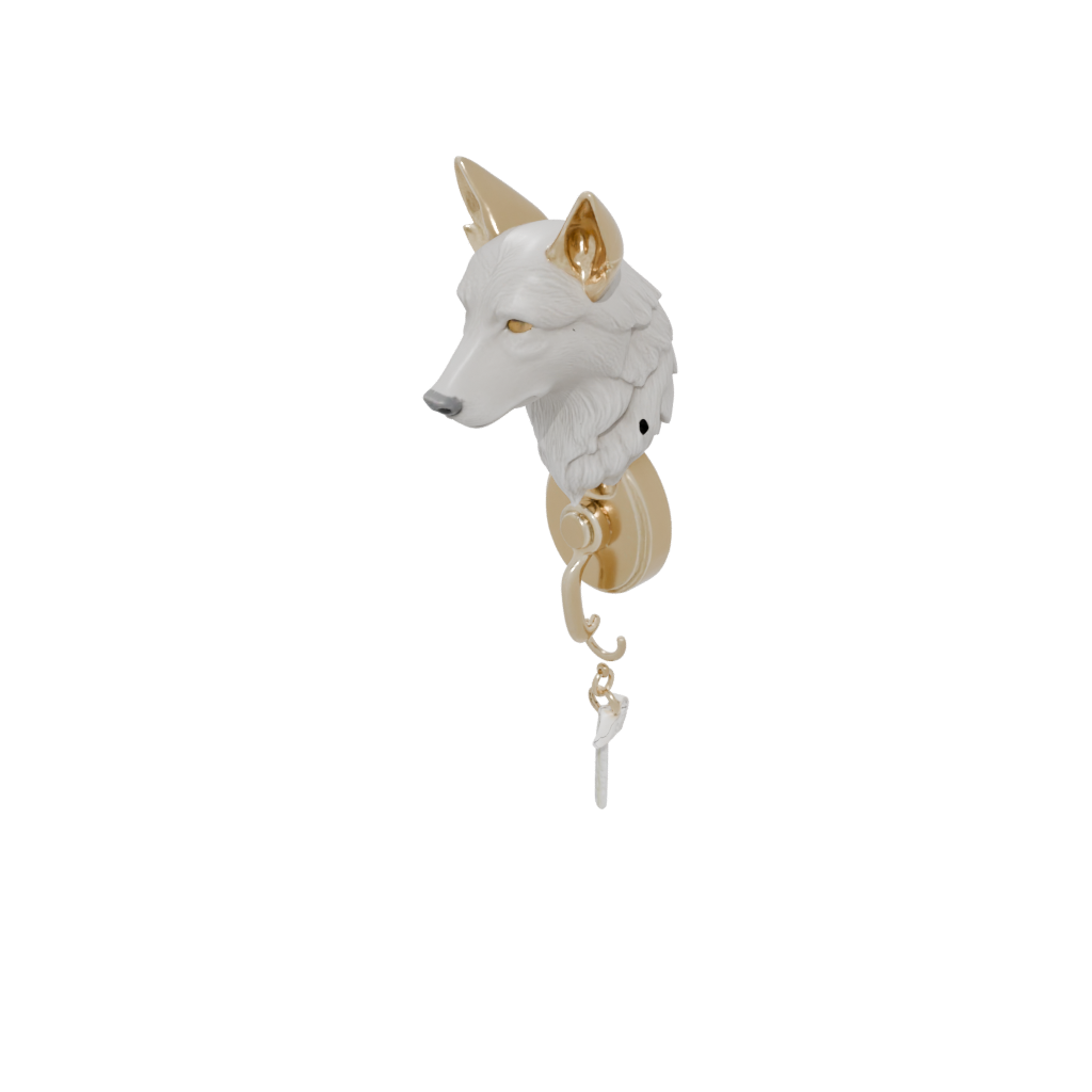 Gold Cute Leash Hook Wall Mount