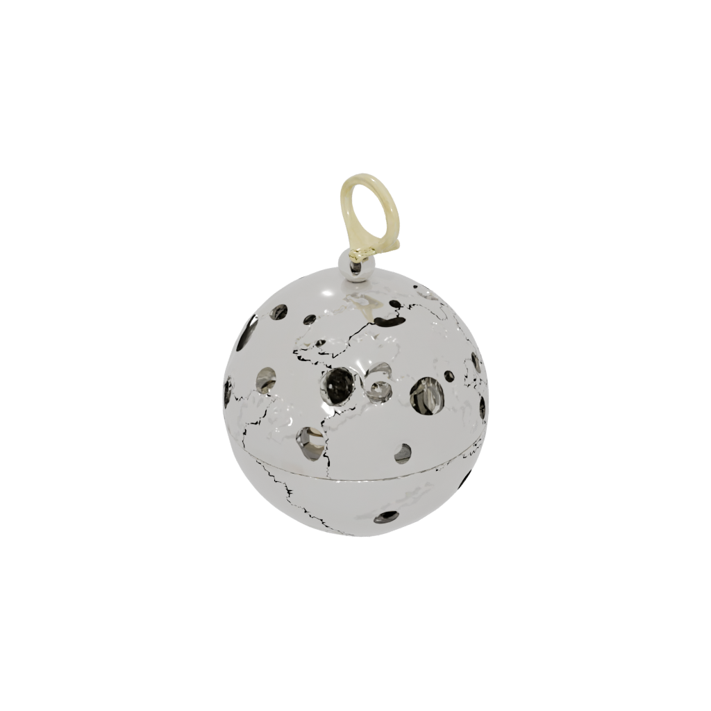 Gold Modern Cat Toy Ball With Bell Housing