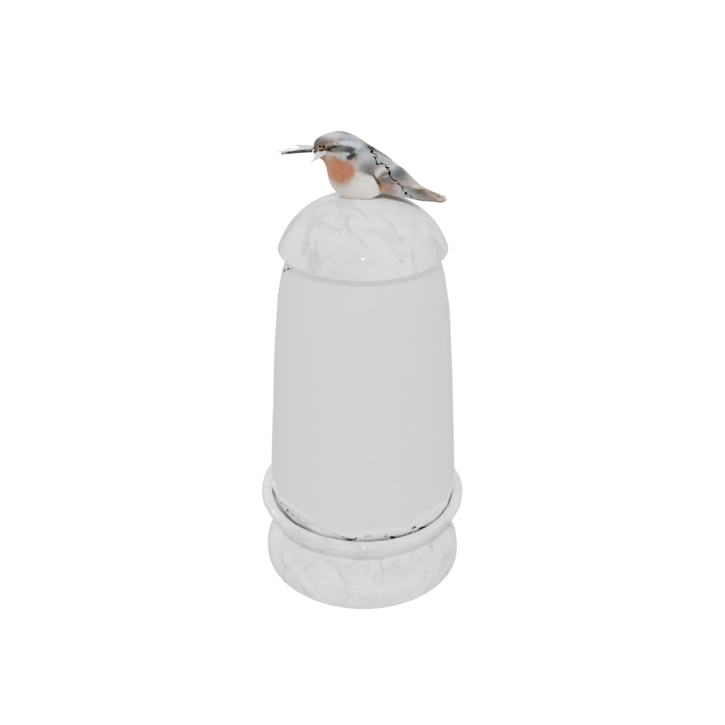 Marble Cute Bird Feeder Dome
