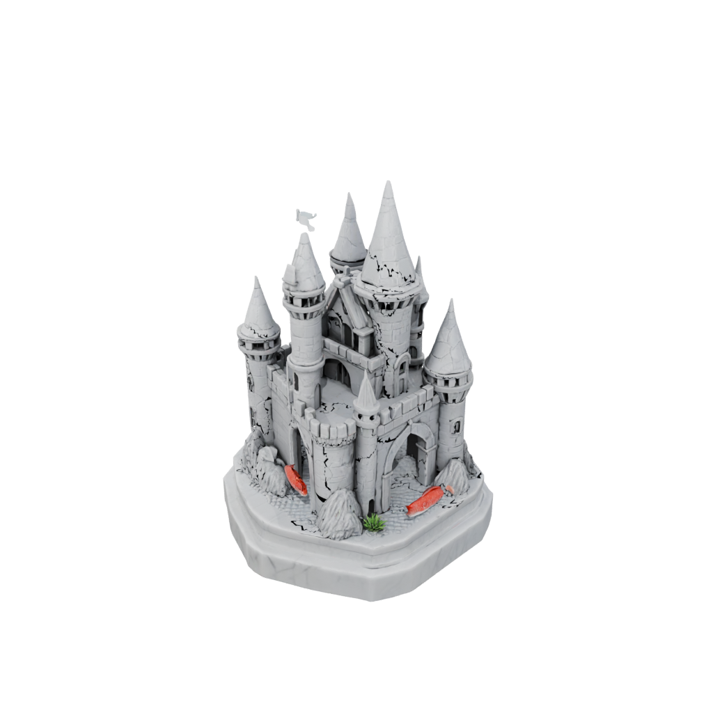 Marble Modern Fish Tank Ornament Castle