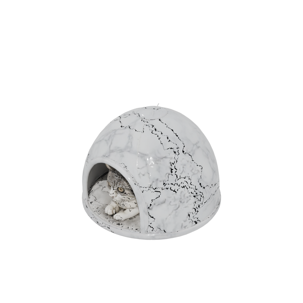 Marble Small Pet Hideout Dome