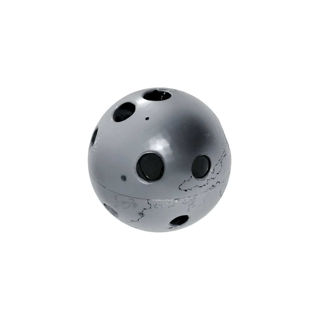 Obsidian Cat Toy Ball With Bell Housing