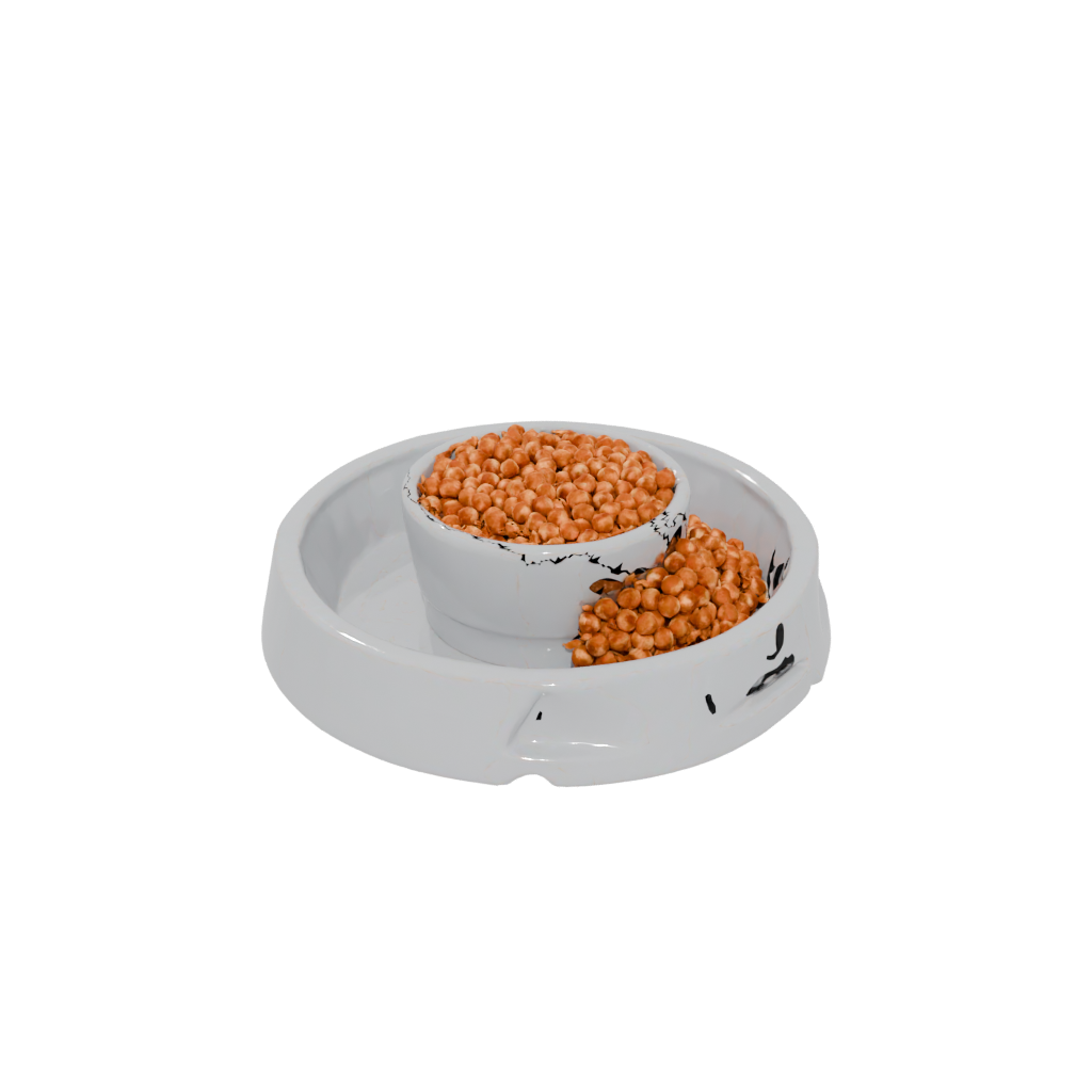 Pastel Heavy-Duty Elevated Cat Food Bowl