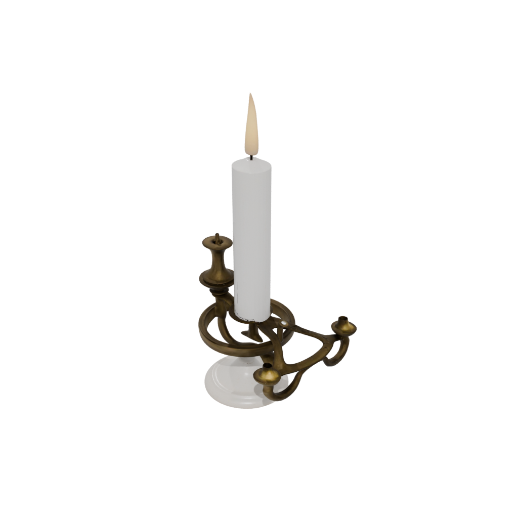 Bronze Advent Candle Holder — seasonal 3D print model, STL